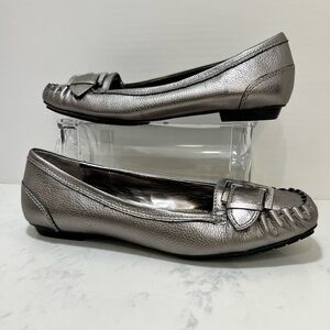 BCBGirls Silver Metallic Flats